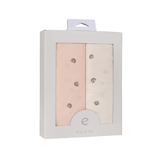 Elys Co Changing Pad Covers 2 Pack Pink Vintage Floral