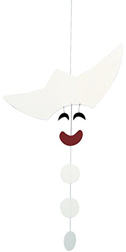 Pierrot Hanging Nursery Mobile - 17 Inches Handmade in Denmark