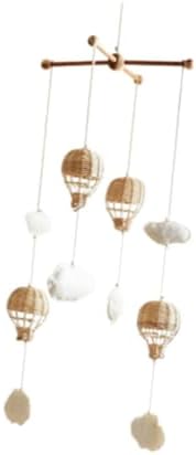 DYNWAVE Baby Mobile with Rattan Balloon and Cloud