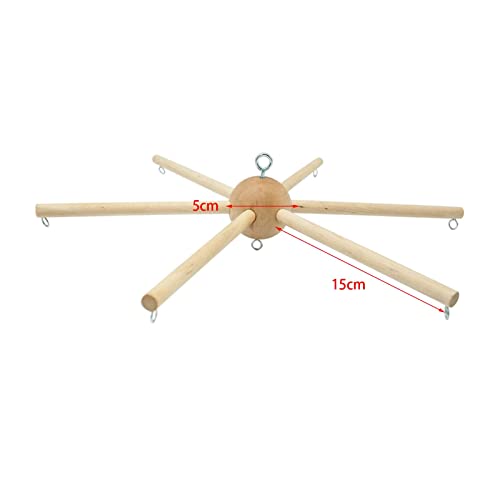 Wooden Mobile Frame Kit for Baby Crib Decor