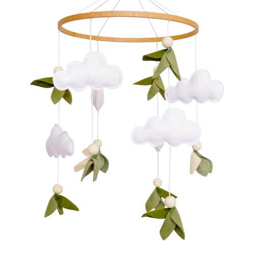 Green Leaf Crib Mobile for Baby Boys Girls