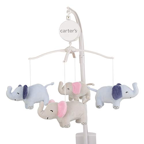 Carters Sweet Floral Elephants Musical Mobile