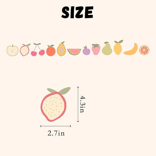 Colorful Fruit Wall Decal for Nursery and Kids Room