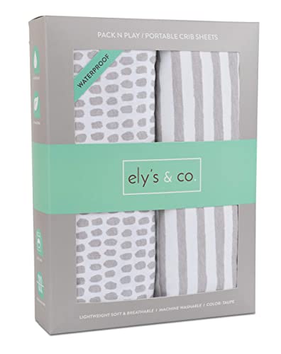 Elys Co Waterproof Bassinet Sheet Bundle
