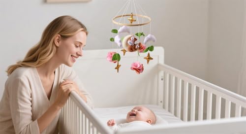 Bohemian Animal Mobile for Newborn Baby Crib Decor