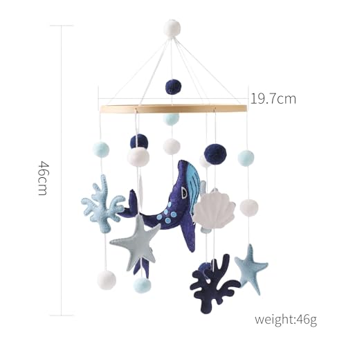 Baby Mobile Wind Chime Sea Creatures Whale Crib Decor