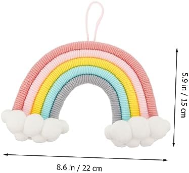 YARNOW Cloud Rainbow Wall Decor Woven Ornament