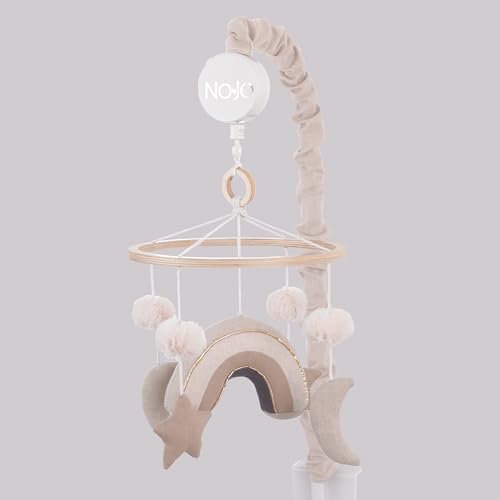 NoJo Rainbow Moon Stars Musical Mobile Plush