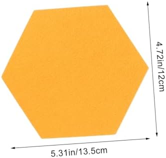 Healifty 12pcs Hexagon Felt Wall Stickers for Classroom and Home Decor
