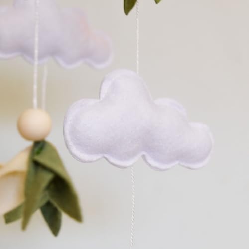 Green Leaf Crib Mobile for Baby Boys Girls