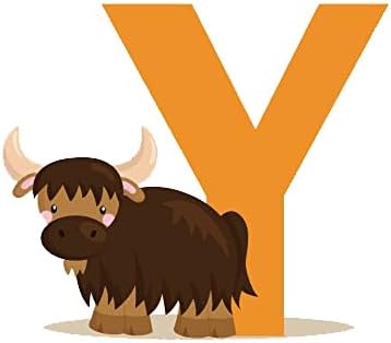 DEKOSH Animal Alphabet Wall Decals for Kids