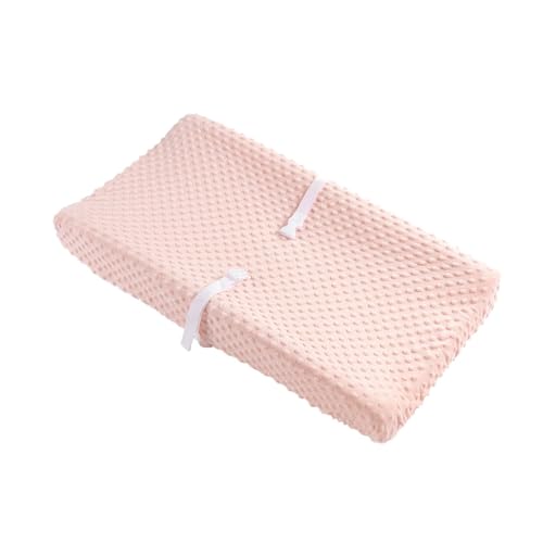 2 Pack Dots Plush Changing Table Cover