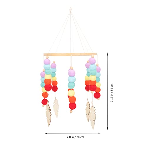 Felt Wind Chime Adorable Decorative Hanging Pendant for Home and Room Decor