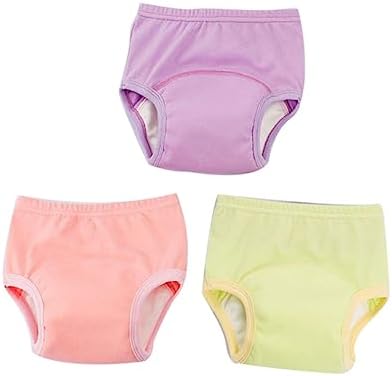 Wakauto 3 Pack Infant Diaper Covers Cotton Potty Training Pants