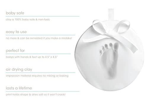 Tiny Ideas Handprint Footprint Keepsake with Storage Tin