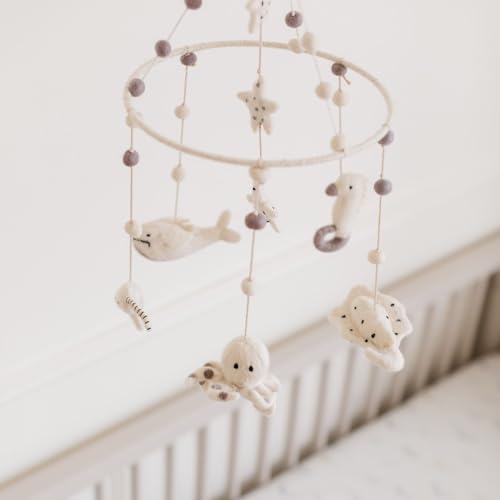 Pehr Classic Wool Felt Baby Mobile - Life Aquatic