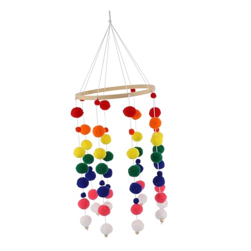 Fuzzy Bed Bell Mobile for Baby Room and Nursery Decor