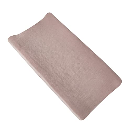 Aullar Solid Muslin Changing Table Pad Cover Khaki