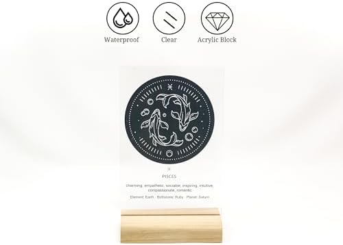 Personalized Zodiac Sign Wall Art with Stand