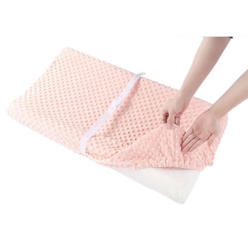 2 Pack Dots Plush Changing Table Cover