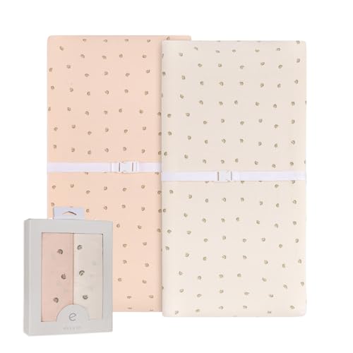 Elys Co Changing Pad Covers 2 Pack Pink Vintage Floral