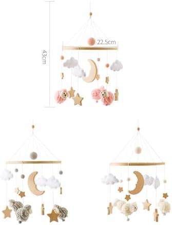 Generic Infant Nursery Mobile Hanging Decorative Toy Set for Baby Room