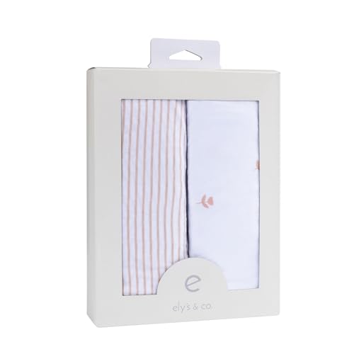 Elys Co Changing Pad Covers 2 Pack Pink Tulip