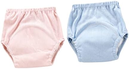 2 Pack Baby Training Pants Cotton Reusable Diaper Covers for Potty Training