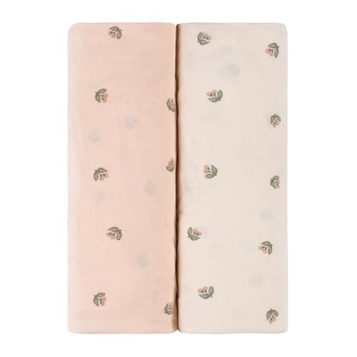 Elys Co Changing Pad Covers 2 Pack Pink Vintage Floral