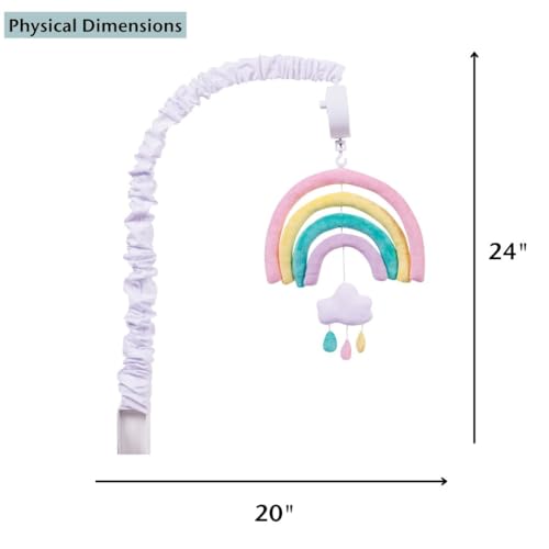 Rainbow Crib Mobile with Musical Lullaby