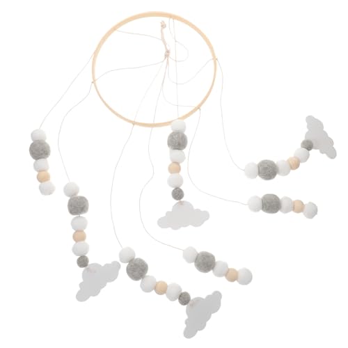 Totority Boho Crib Mobile Felt Ball Decor