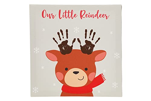 Little Holly My First Christmas Baby Print Canvas