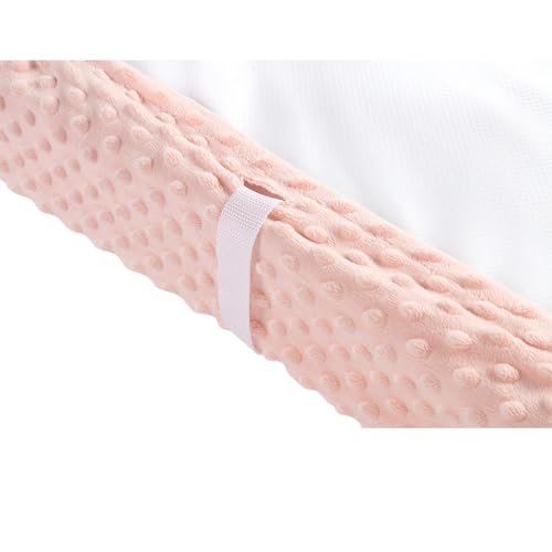 2 Pack Dots Plush Changing Table Cover