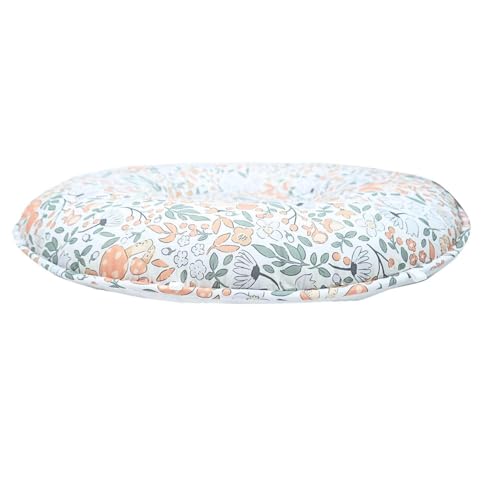 Pello Multi-use Luxe Toddler Floor Pillow Play Mat Lounger White Floral
