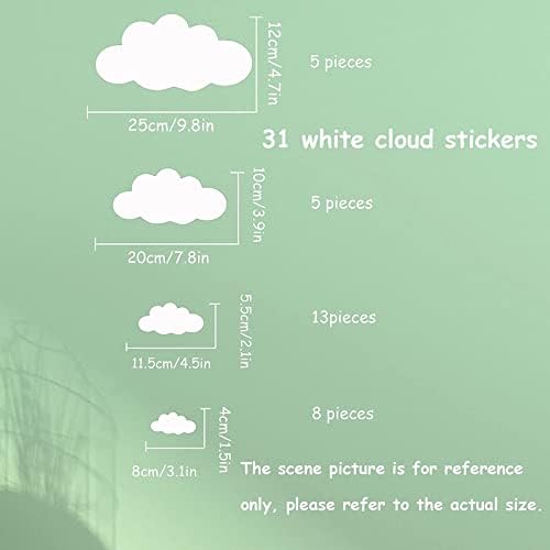 Big Clouds Wall Decals Removable DIY Vinyl Sticker Decor