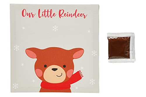 Little Holly My First Christmas Baby Print Canvas
