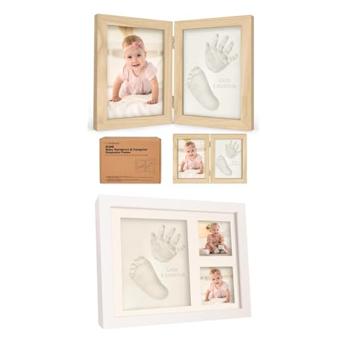 KeaBabies Personalized Baby Handprint Footprint Kit