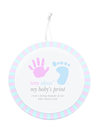 Tiny Ideas Handprint Footprint Keepsake with Storage Tin
