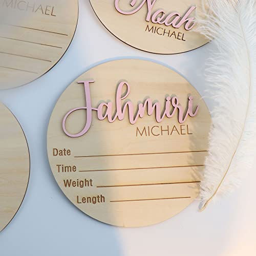 Personalized 3D Baby Announcement Sign with 11 Colors