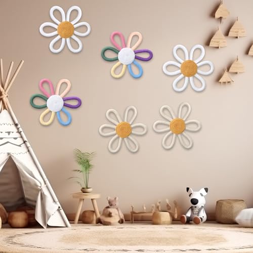 Ripeng 6 Pcs Boho Wall Decor for Baby Girls