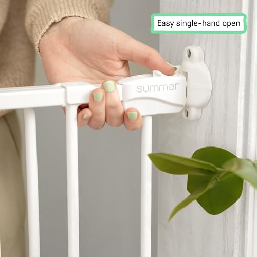 Ingenuity Stairway 42W Safety Pet and Baby Gate - White Metal