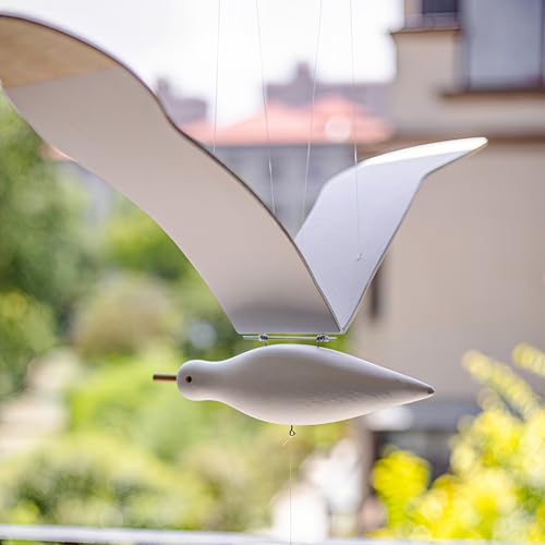Wooden Seagull Mobile 34x86 Inches Wind Chime Decor