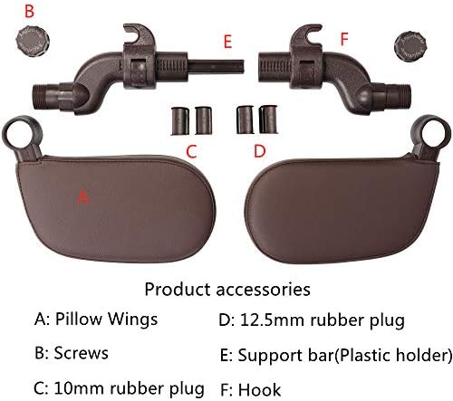 Car Headrest Pillow 360 Adjustable PU Leather Head Neck Support for Kids and Adults