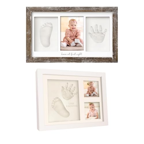 KeaBabies Baby Hand and Footprint Kit with Frame