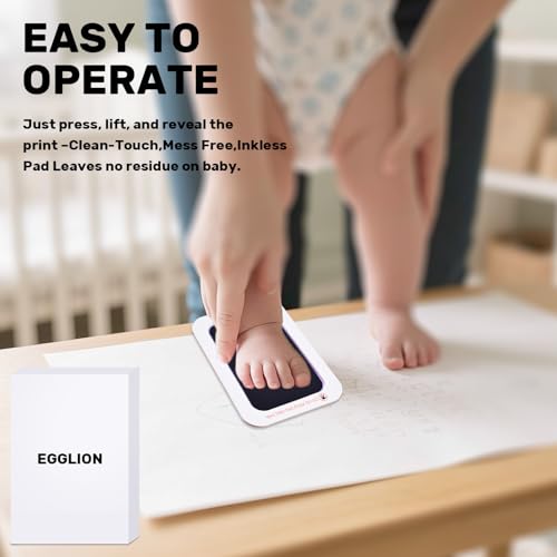 EGGLION 2-Pack Inkless Baby Pet Footprint Kit