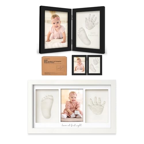 KeaBabies Personalized Baby Hand and Footprint Kit