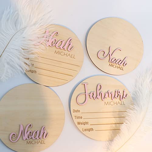 Personalized 3D Baby Announcement Sign with 11 Colors