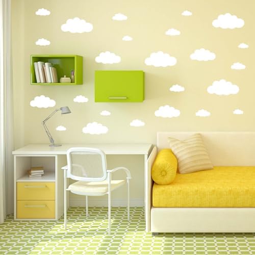 Big Clouds Wall Decals Removable DIY Vinyl Sticker Decor