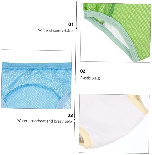 ANDRESLAD Potty Training Underwear 3pcs Toddler Potty Pants for Baby Boys Breathable Cotton Training Pants