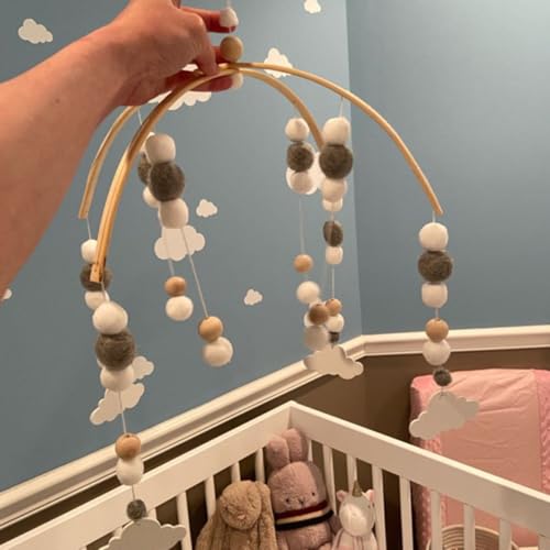Wooden Bead Wind Chime Baby Crib Mobile